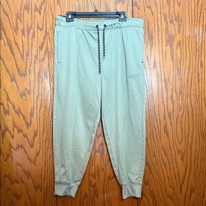 DKNY Sport Men’s Joggers Olive Green Drawstring Cuffed Pants XL